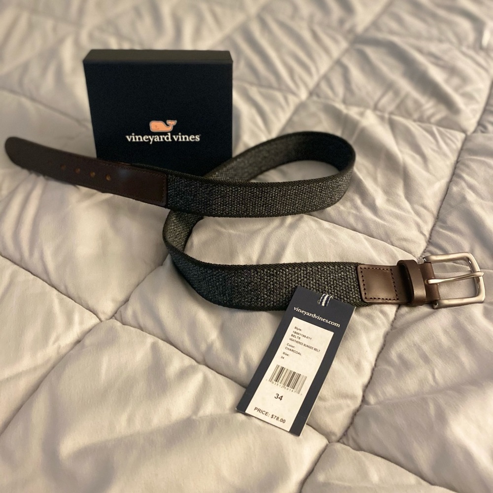 Vineyard Vines Heathered Bungee Belt Size 34